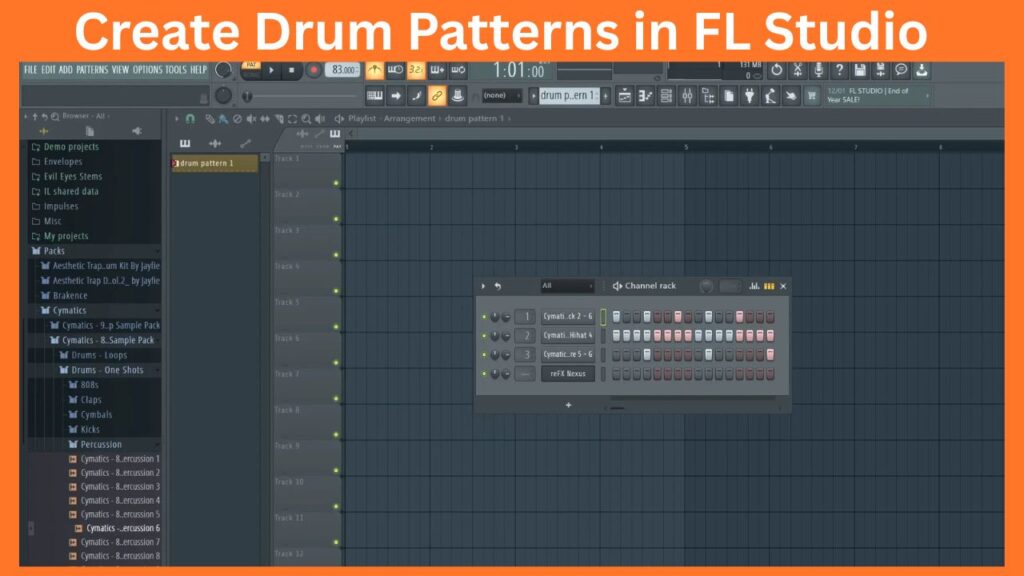 Create Drum Patterns in FL Studio